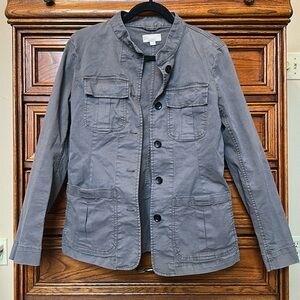Loft Gray Utility Jacket